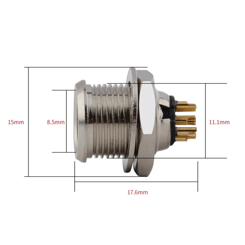 3/4/5/6pin Mini XLR Aviation Connector Female Plug Male Socket Zinc Alloy+copper pins for MIC Microphone Audio Video Connecting preview-2