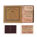 Wooden Stamp Set Stamps DIY Scrapbook Seal Miniature Numerals Rubber Office Numbers preview-3