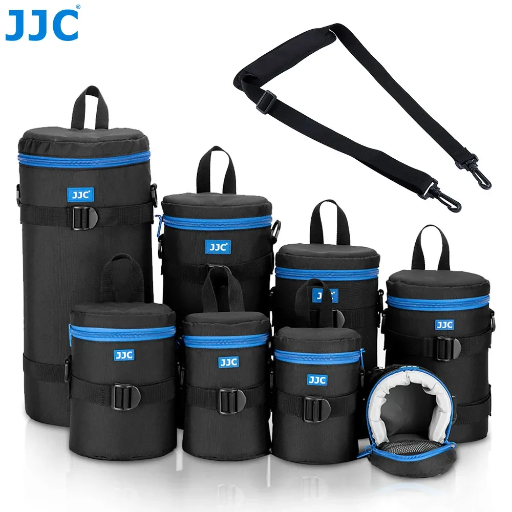 JJC Luxury Camera Lens Bag Pouch Case for Canon Lens Nikon Sony Olympus Fuji DSLR Photography Accessories Shoulder Bag Backpack-animated-img