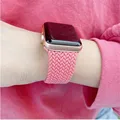 Strap For Apple Watch band 44mm 40mm 38mm 42mm 6 SE 5 4 3 Nylon Elastic Braided solo loop Bracelet iWatch Serie 7 41mm 45mm band preview-4