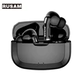 RUSAM AR30 Bluetooth Headphones TWS Ture Wireless Headset Portable Touch Control Earbuds Physical Noise Reduction Game Earphones preview-1