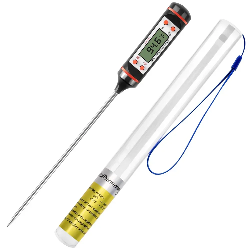 Thermometer Digital Probe Thermometer Kitchen Water Temperature Oil Thermometer Barbecue Baking Temperature Measurement-animated-img