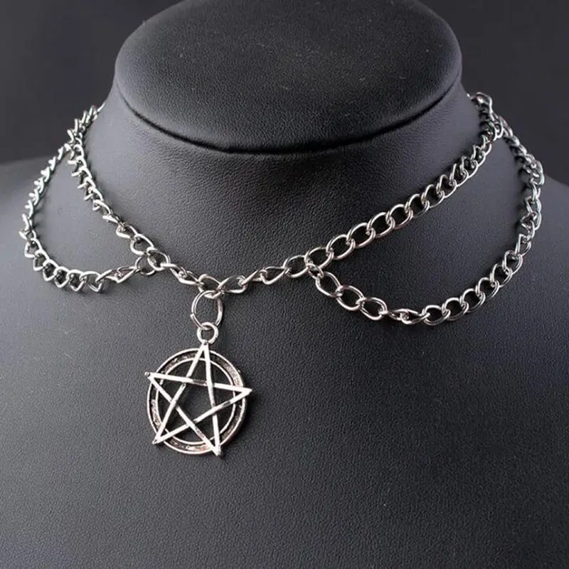 Multilayer Chain Choker Goth Gothic 