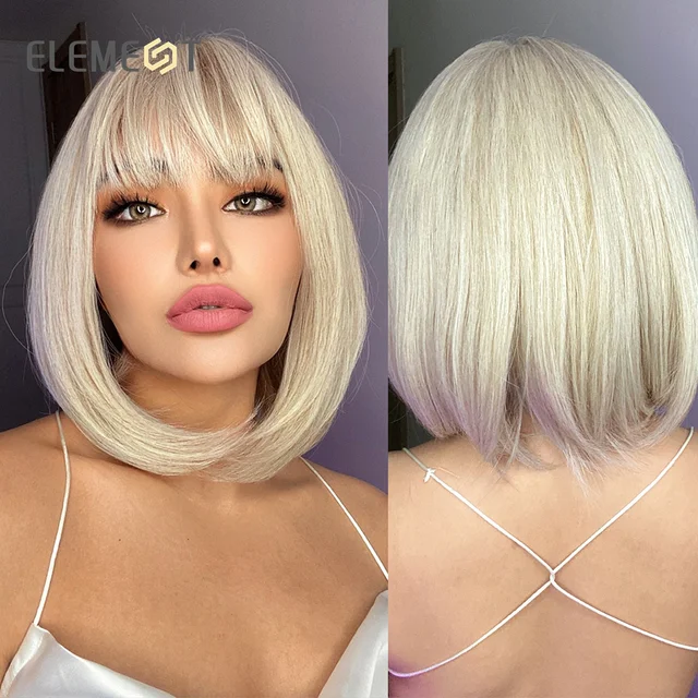 golden blonde bob