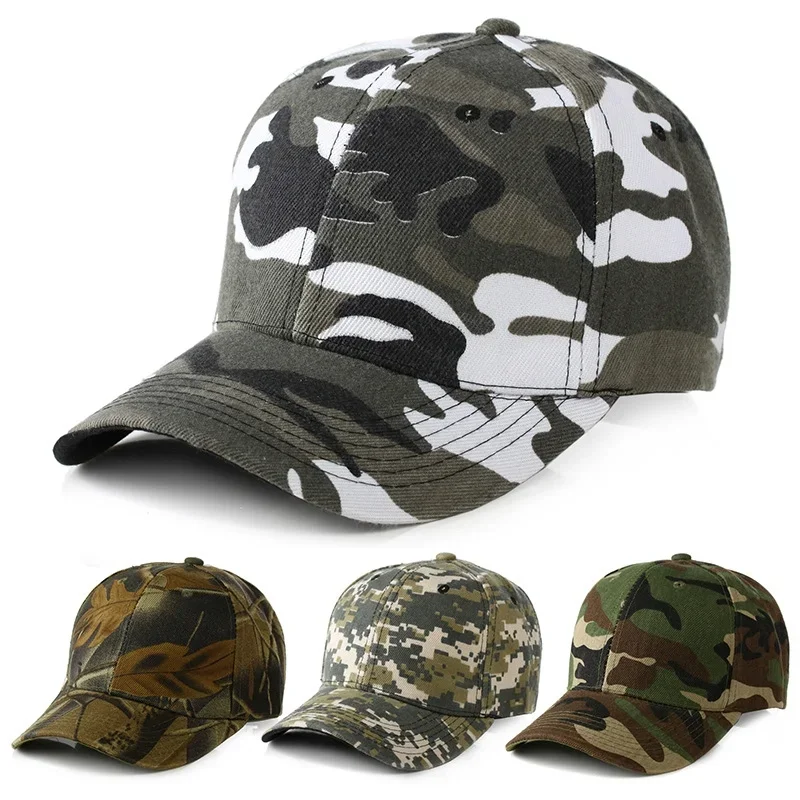 Men Camouflage Printing Fishing Caps Outdoor Hunter Camo Casquette Hat Climbing Hunting Hiking Desert Hats Sports Caps-animated-img