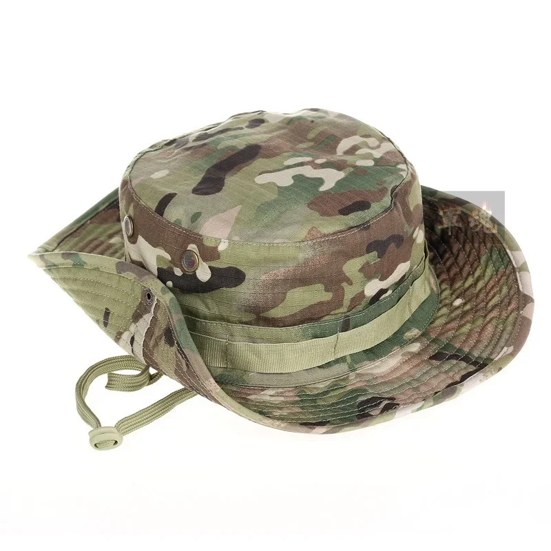 Camouflage Tactical Hat Military Bunny Bucket Hat  Cap Camo Men's Outdoor Sports Sun Bucket Hat Fishing Hiking Hunting Hat-animated-img