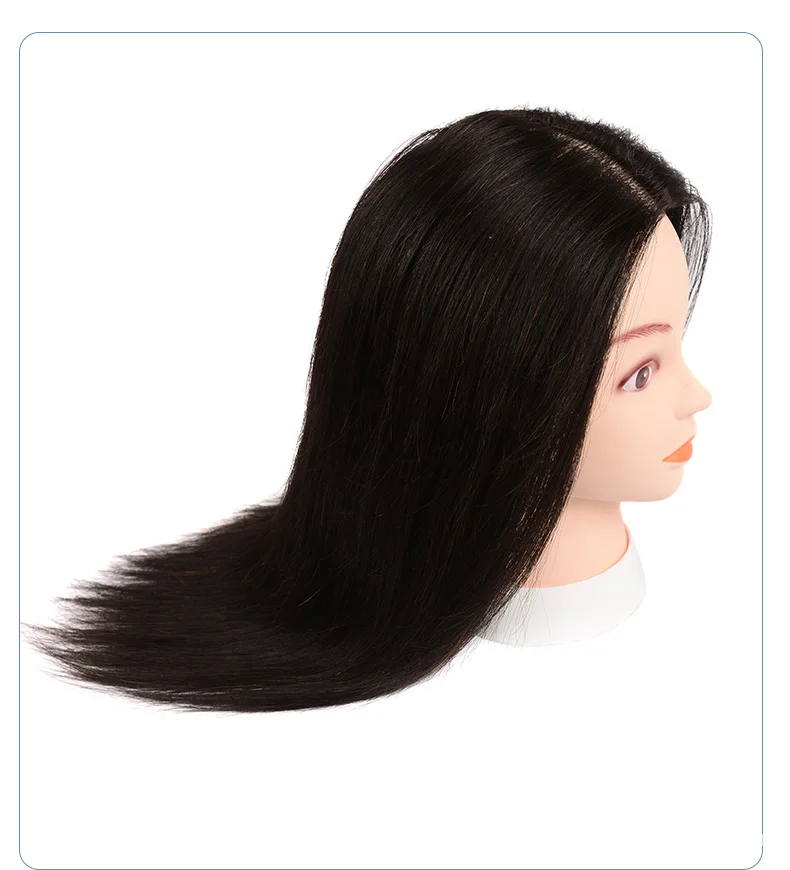 Mannequin Training Doll Head With 85% Human Hair Mannequin