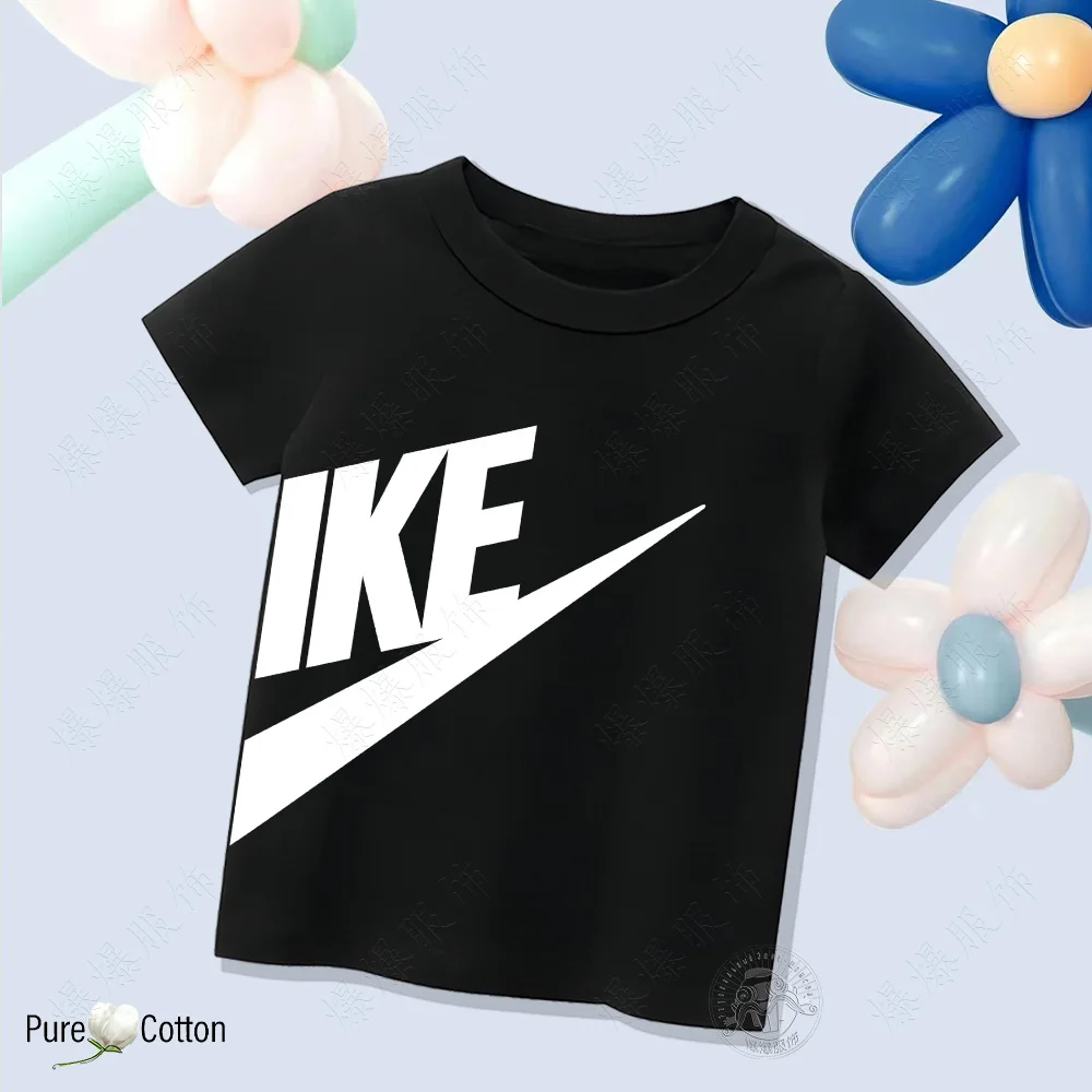 Kid Short sleeved Pure Cotton Printing Comfortable Multi color Casual Tops Tees Children's Clothing T-shirt for Boys and Girls-animated-img