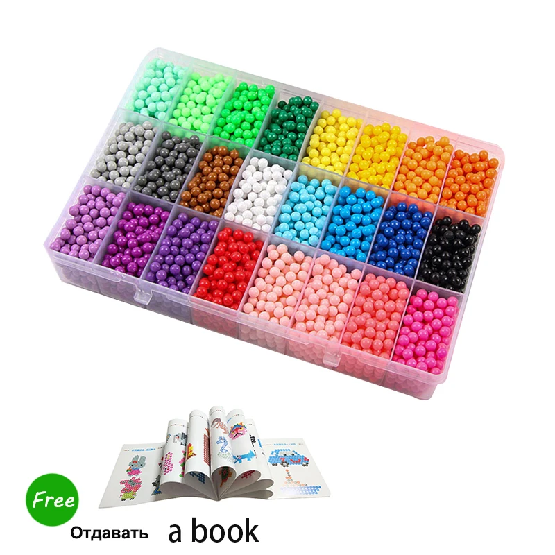 2.6mm Mini Hama Beads Fuse beads Set Puzzles Toy 24 48 72 color