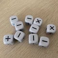 10 PCS Addition Subtraction Multiplication Division Symbol Dice preview-1