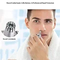 1pcs Portable Stainless Steel Nose Hair Trimmer For Men/Women Manual And Washable Ear And Nose Hair Remover Shaver With Precisio preview-5