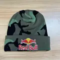 New camouflage Beanie hat  casual Red Bull sports cap for men women warm knit winter hat fashion solid unisex Red Bull hat preview-2