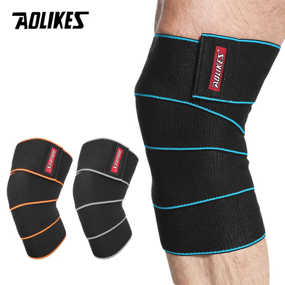 Купить Алиэкспресс | AOLIKES 1PCS Elastic Bandage Compression Knee ...