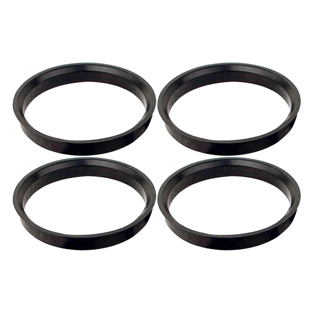 4Pcs Hub Centering Rings 74.1 X 72.6mm Fit For BMW Wheel Bore Center Spacer Black Plastic Car Wheels Tires & Parts Replacement-animated-img