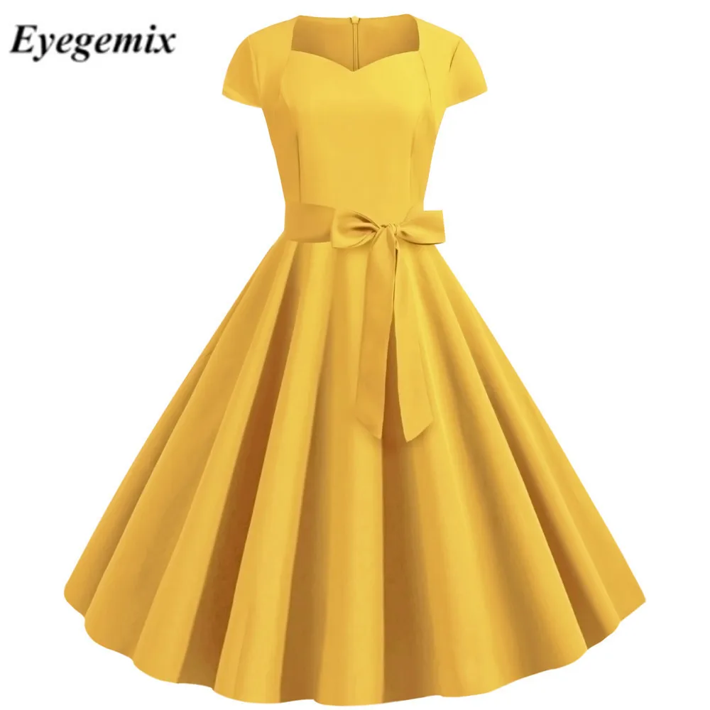Party Midi Dress Robe Femme Solid Vestidos