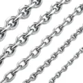 Stainless Steel Silver Color O Shape Chain Necklace 1.6mm / 2.4mm / 3mm / 4mm / 5mm Fashion Men And Women New Jewelry preview-2