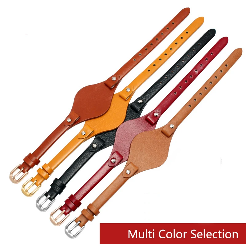 Genuine leather watch strap women 