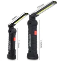 Multifunctional Folding Work Light USB Rechargeable Flashlight with Built-in Battery Pack COB LED FlashLight Camping Flashlight preview-4