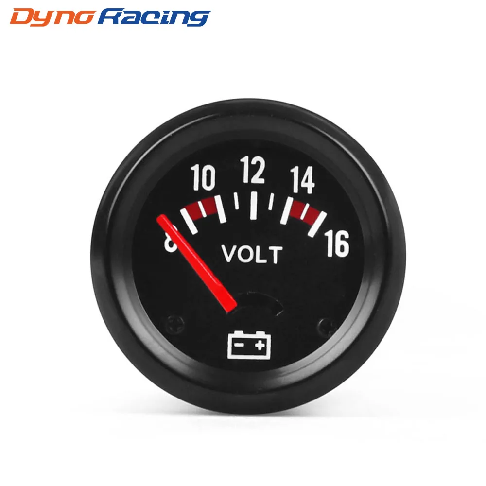 2 inch 52mm Car Mechanical Voltmeter 8-16V Volt Gauge Meter Black Car Gauge Instrument BX102440-animated-img