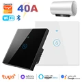 Tuya Smart 40A Wifi+Bluetooth Water Heater Boiler Touch Switch 8800W Timer Schedule Voice Control Alexa Google Home Yandex Alice