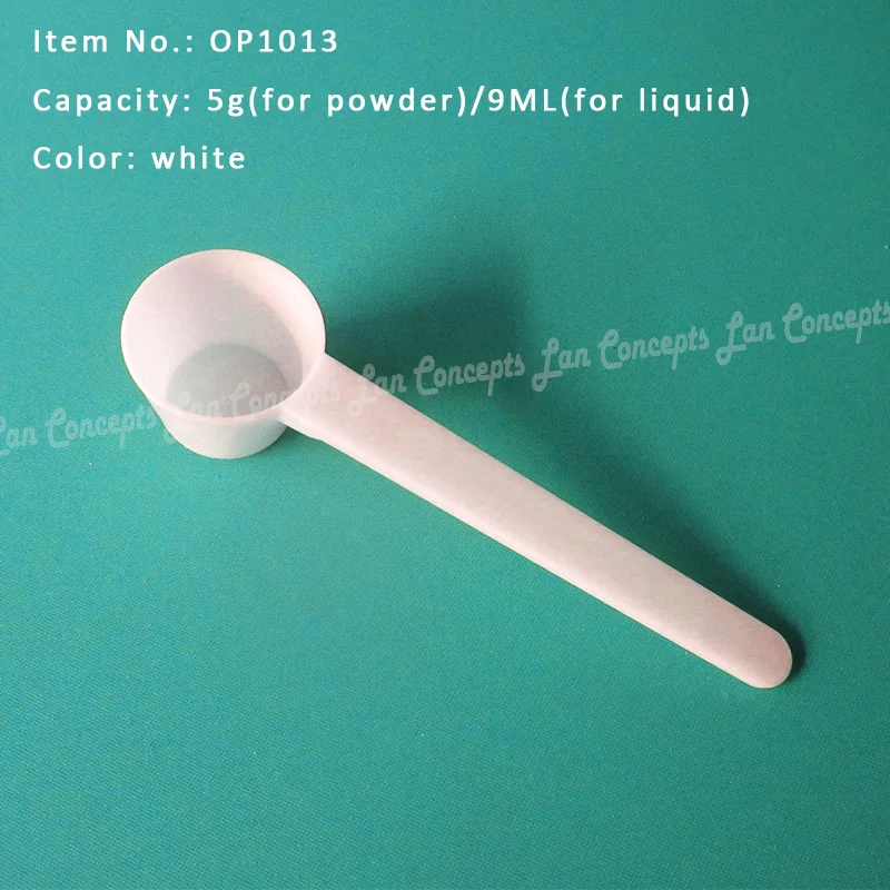 50pcs/lot Measuring Plastic Scoop PP Measure Spoon 0.5g 1ml 5g 9m 10ML 6g  13ml