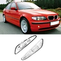 2Pcs Car Turn Signal Side Marker Lamp Cover For-BMW E46 02-05 63137165915 63137165916 preview-1