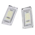 2PCS Led License Plate Light Led Canbus Auto Tail Light White LED Bulbs For BMW 3er E46 4D 1998-2003 Car Accessories