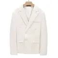 2023 Slim Fit Man Blazer Office Blazer Suit Mens Jackets Wedding Dress Jacket Suit Coats Casual Double-Breasted Business L88