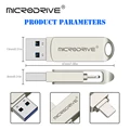 Usb3.0 Flash Drive pendrive For iPhone /Plus/X/ipad Usb/Otg 2 in 1 Pen Drive For all iOS External Storage Devices preview-5