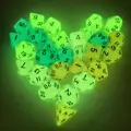 28 pcs/set DND Dice Set Mini Board Games Dice Polyhedral Dice Glow-in-the-dark DND Dices for Dungeons and Dragons Dice