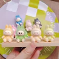 Cartoon Labubu Series Mini Flocking Exquisite Cute Doll Gift Diy Pendant Accessories Decoration Kawaii Toys Gift preview-3