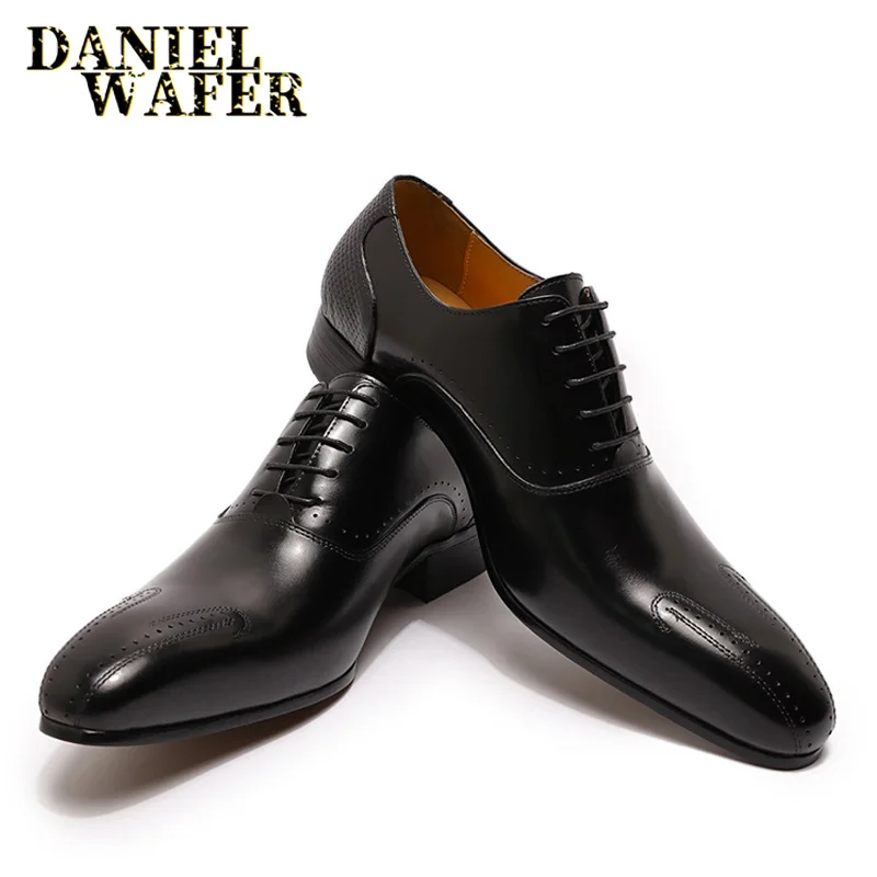 TOE FORMAL MEN DRESS OXFORD SHOES 