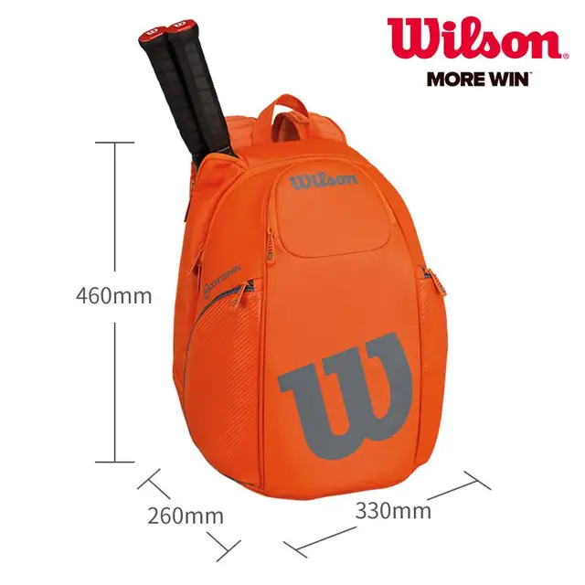 wilson orange tennis bag