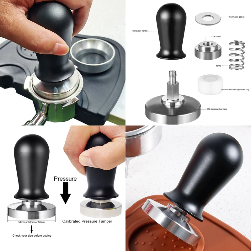 58mm Pressure Coffee Tamper & Distributor Espresso Powder Tamping