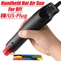 Electrical Mini Heat Gun Handheld Hot Air Gun with 300PCS Heat Shrink Butt for DIY Craft Embossing Shrink Wrapping PVC