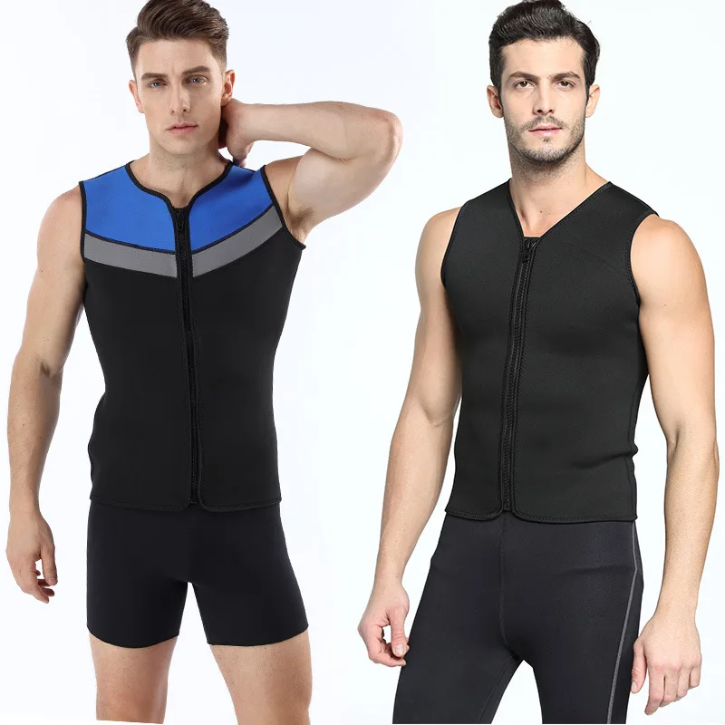 mens zip up wetsuit top