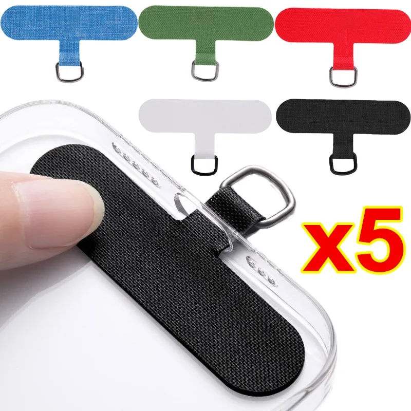 Universal Mobile Phone Anti-lost Lanyard Card Gasket Replacement Detachable Phone Hanging Cord Strap Nylon Patch Tether Pad