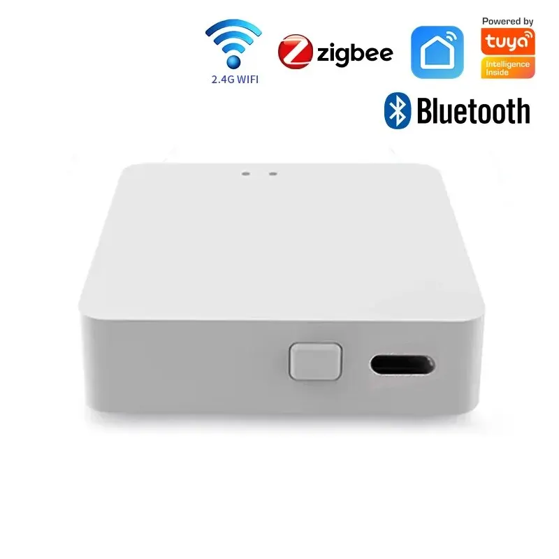 Tuya Multi Mode ZigBee Bluetooth Gateway Hub Wireless Smart Home Appliances Remote Controller Bridge Support Alexa Google Home-animated-img