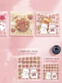 100pcs Cute Little Bear And Bunny Printed Self-sealing Bag Transparent Cute Little Cartoon Opp Bag Festival Gift Small Bags preview-4