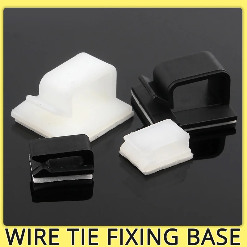 Купить Алиэкспресс Plastic Wire Tie Fixing Base Power Cord Retaining