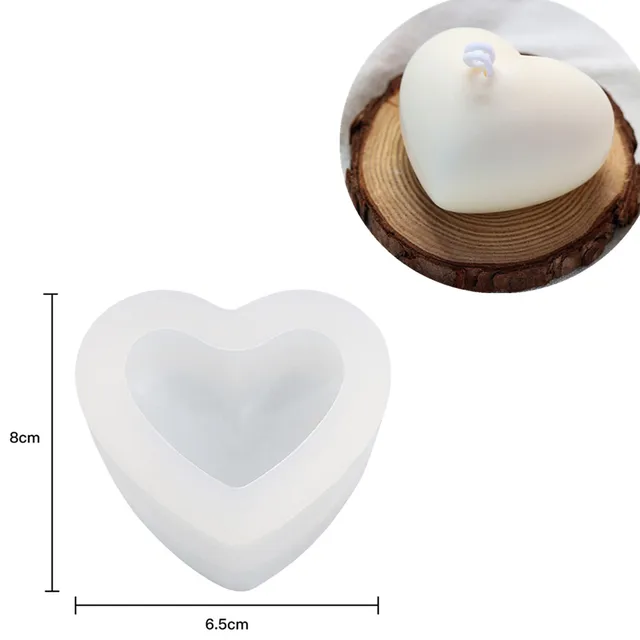 3D Diamond Soap Moulds Love Heart design Silicone Mold DIY car