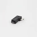 Not Easy To Damage Usb Connector Black Usb Adapter Micro To Usb 90 Degree Left And Right Angle Plug Computer Hardware Cable preview-3