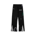 2024 new Men's sweatpants from a fashion brand are classic style splashed with graffiti, letter print, and loose slacks