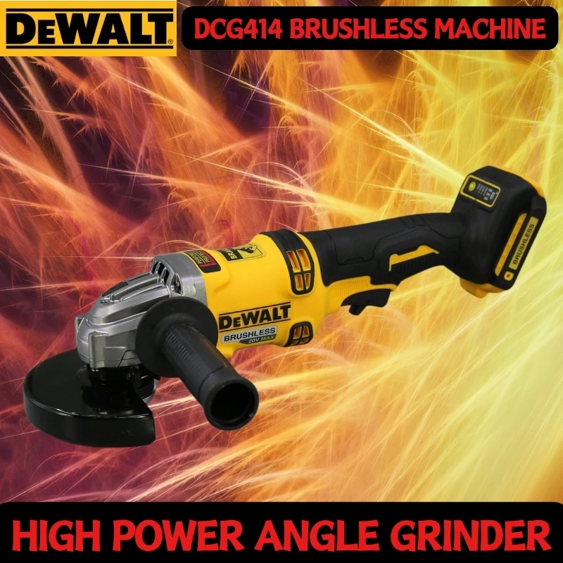 Dewalt Brushess Elcetric Angle Grinder 125/100mm Cutting Machine Polisher Household Power Tools Use Dewalt 20V or 18V Battery-animated-img