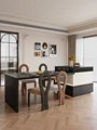 Island table integrated home rock board guide cabinet finished custom small apartment open kitchen bar fall preview-4