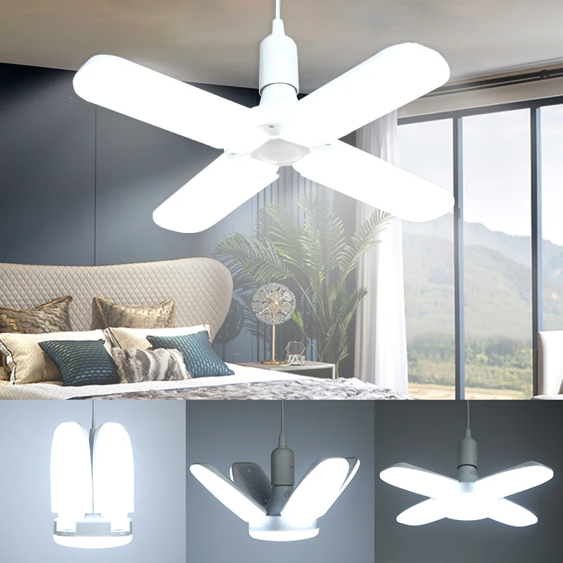 Led Ceiling Fan Lamp 30W 45W 60W Household Ceiling Lamp Indoor Ceiling Lamp Kitchen Decoration Ceiling Fan Leaf Lamp Globe Lamp-animated-img