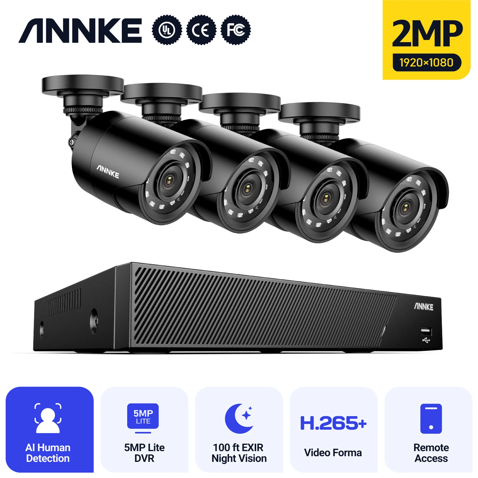 annke 720p security camera system