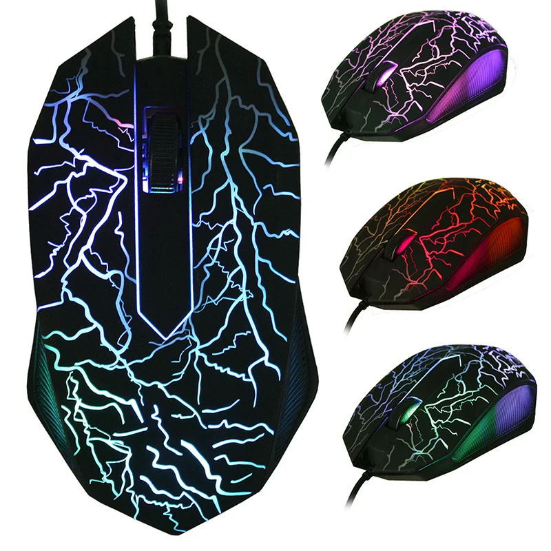 USB Wired Mouse Gaming Mouse 2400 DPI LED Backlit Professional Gamer Mice Ergonomic Computer Mouse for PC Laptop Macbook-animated-img