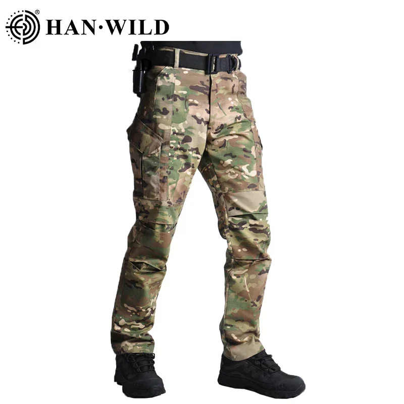 Airsoft Combat Trousers Tactical Pants for Men Paintball Camping Camo Pants Wear Resistant Hunting Softair Hiking Climb Clothes-animated-img