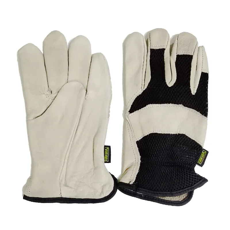 heavy duty leather gardening gloves